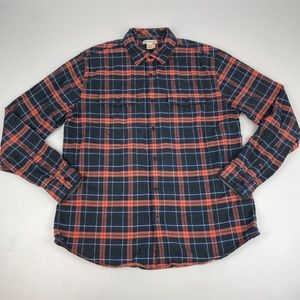 Carbon 2 Cobalt Men's Size M Flannel Long Sleeve Plaid Shirt